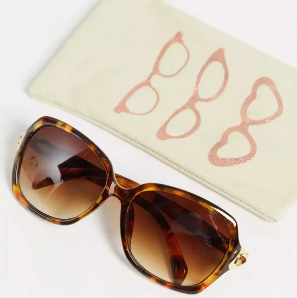 OASIS | Rhinestone Sunglasses in Tortoise Shell NWT - Picture 1 of 16